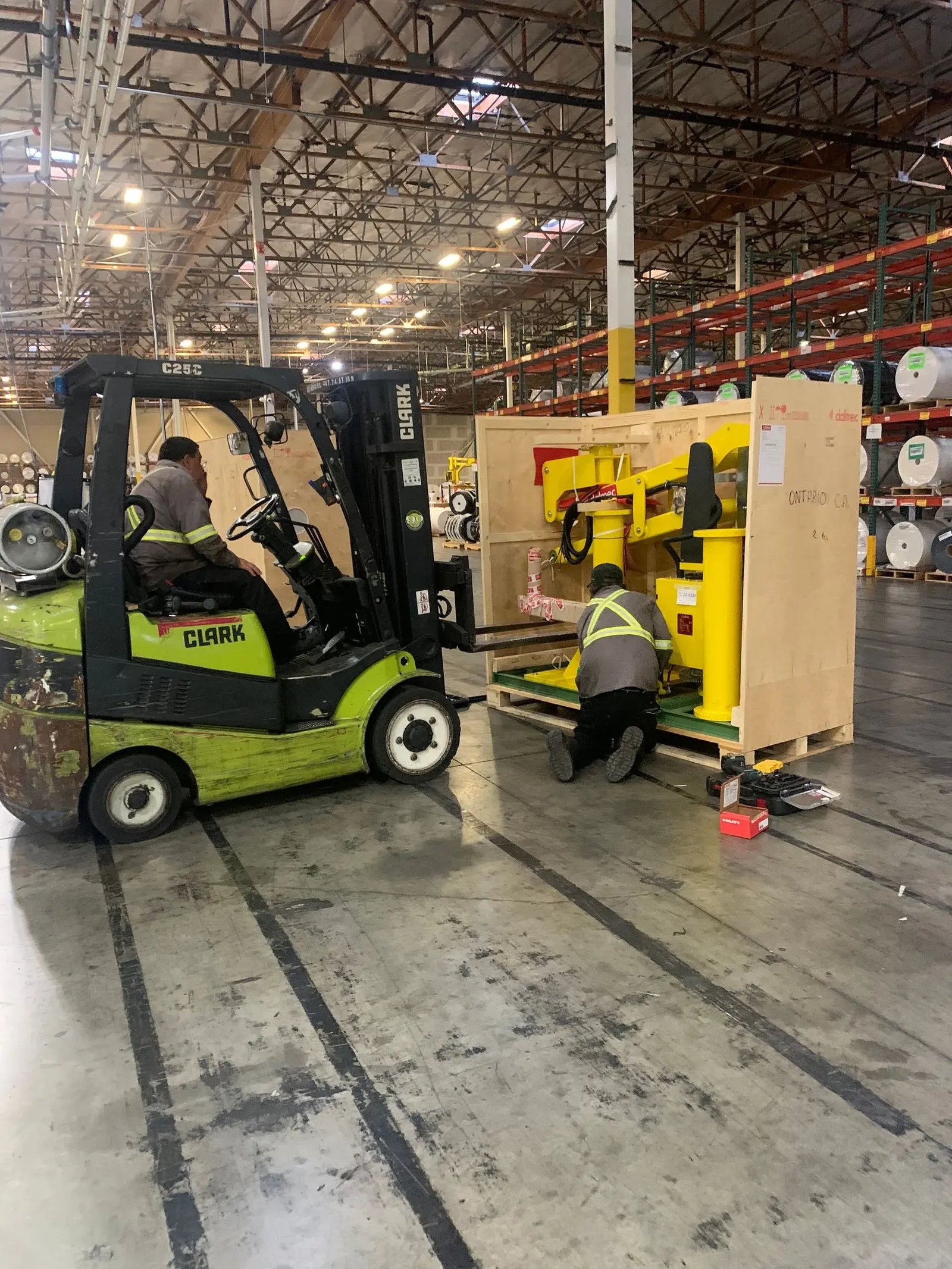 Disconnection disassembly packing machinery plant transfer AZVIR